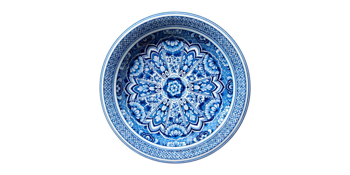 Delft Blue Plate Carpet